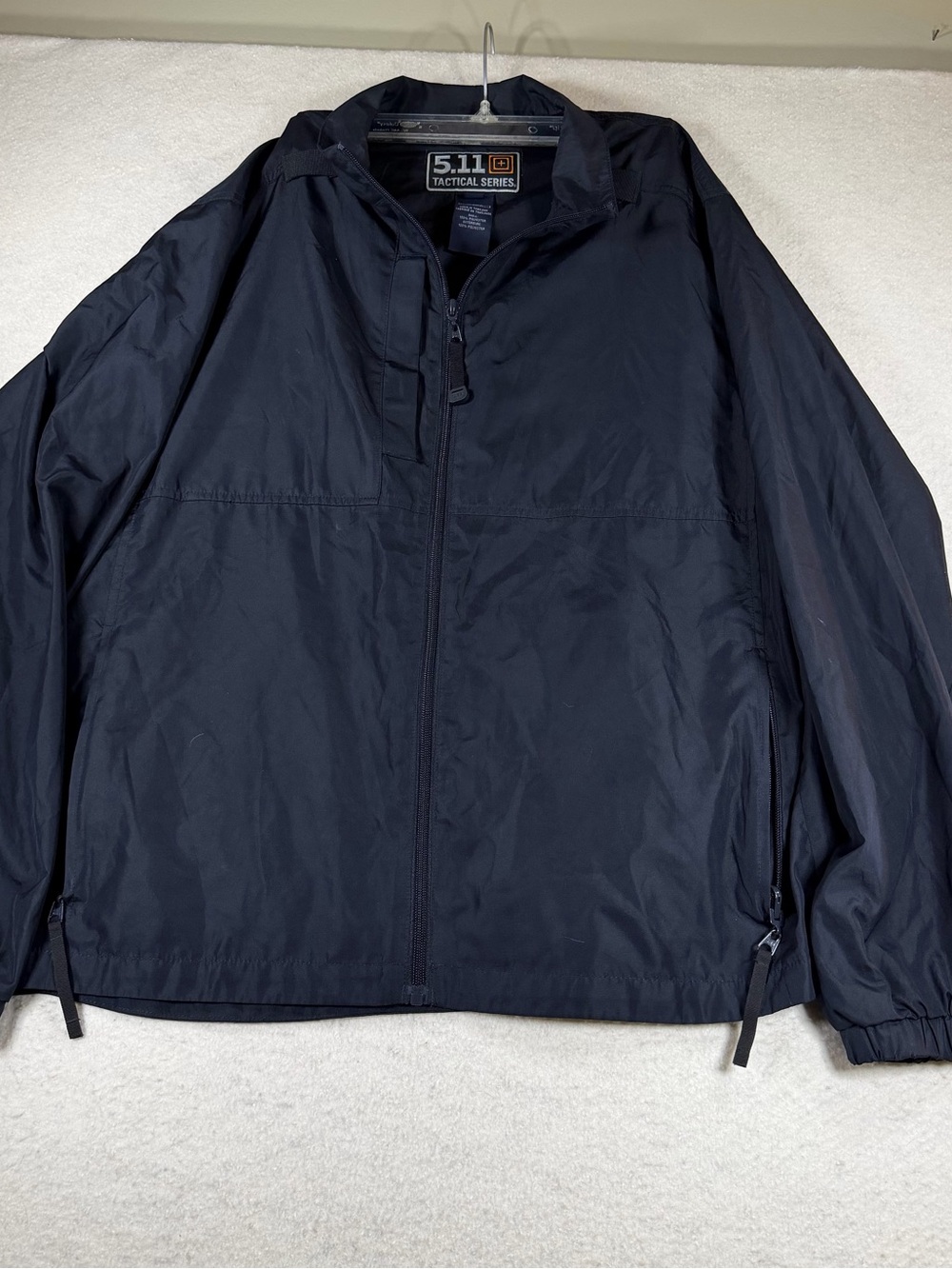 5.11 Tactical Packable Lightweight Jacket Mens Size M Navy Black